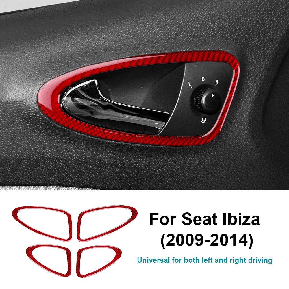 מדבקות קרבון לידיות הדלת SEAT Ibiza 2009–2014