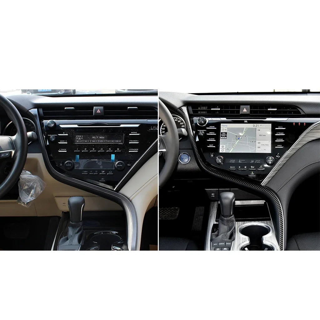 פס דקורטיבי קרבון לקונסולה Toyota Camry XV70