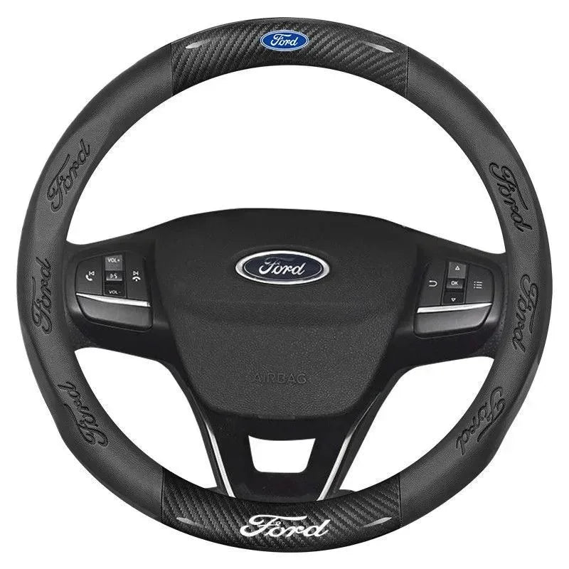 כיסוי הגה קרבון ועור Ford