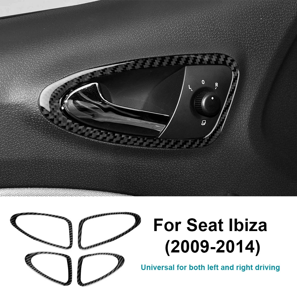 מדבקות קרבון לידיות הדלת SEAT Ibiza 2009–2014