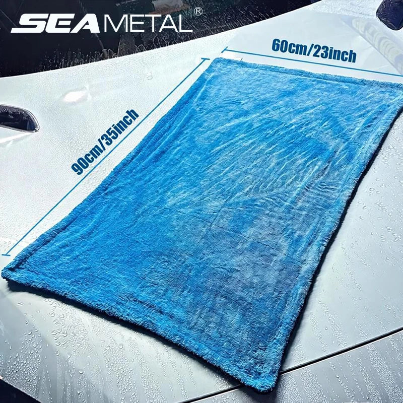 מגבת מיקרופייבר עבה לייבוש הרכב – SEAMETAL, ‏1200 GSM