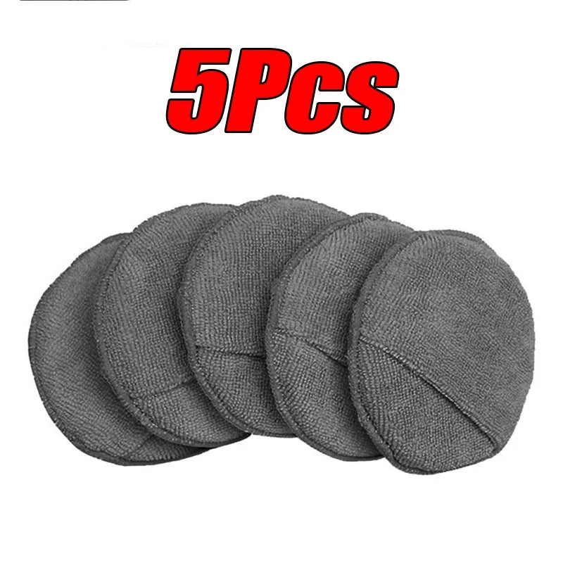 פדי מיקרופייבר עגולים למריחת ווקס ופוליש