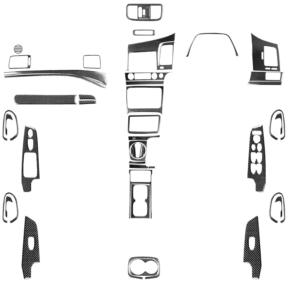 ערכת מדבקות קרבון לפנים Honda Civic 8