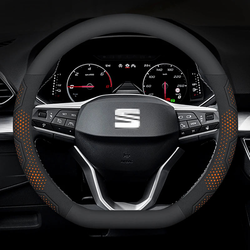 כיסוי הגה קרבון וזמש SEAT