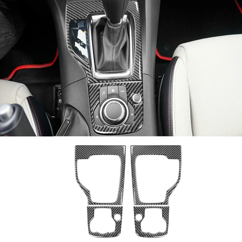 כיסוי קרבון לפאנל ההילוכים Mazda 3