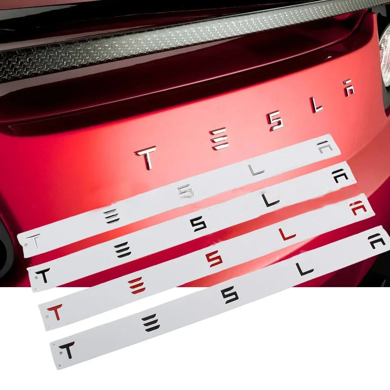 סמל אחורי דקורטיבי Tesla Model 3 / S / X / Y