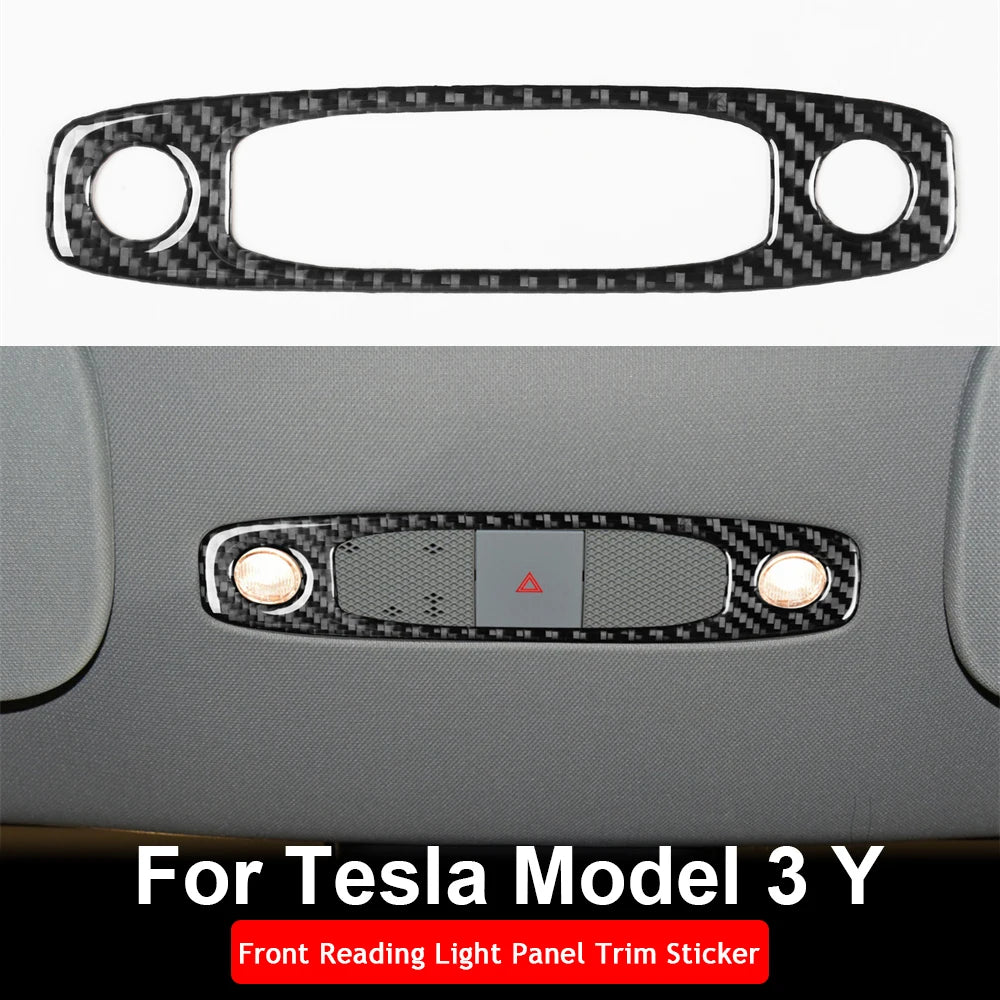 מסגרת קרבון לתאורת קריאה Tesla Model 3 / Model Y