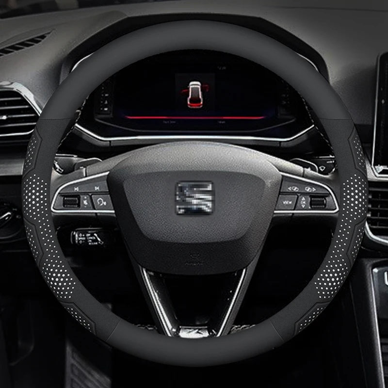 כיסוי הגה קרבון וזמש SEAT