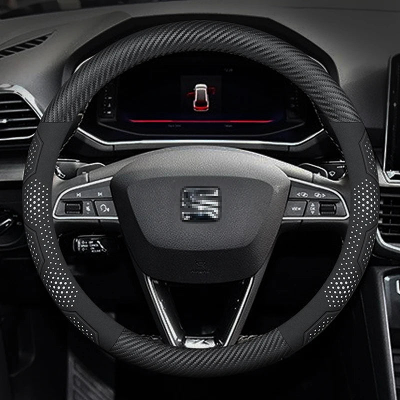כיסוי הגה קרבון וזמש SEAT