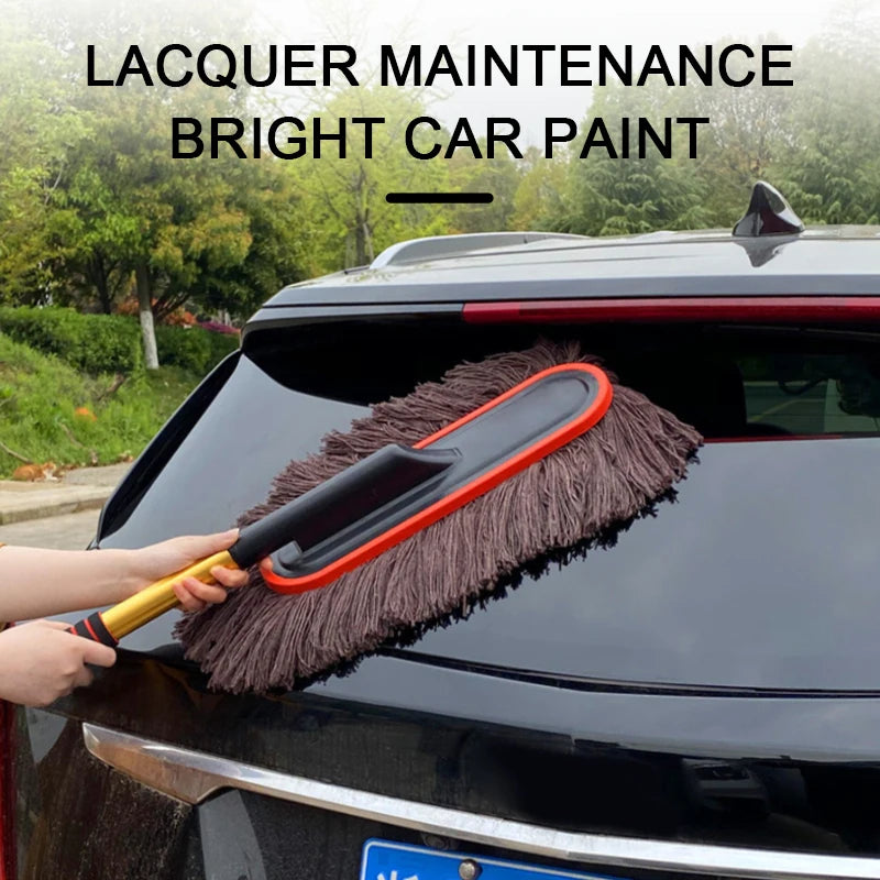 ערכת מברשות אבק לרכב עם ידית טלסקופית – SEAMETAL
