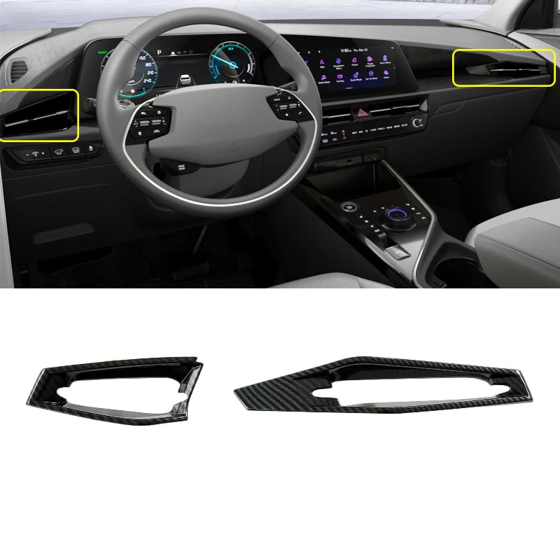 כיסוי קרבון לקונסולה Kia Niro 2022–2025