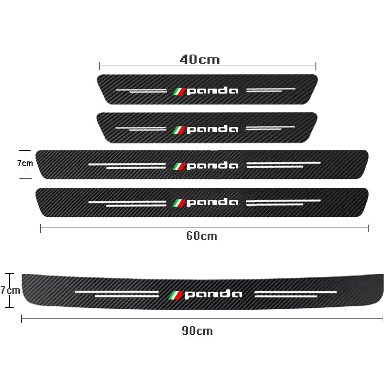 מדבקות מגן לספי דלת Fiat Panda