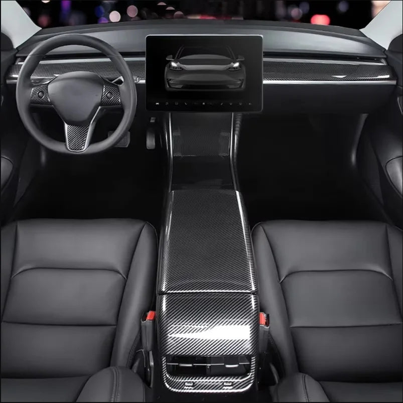 ערכת כיסויי קרבון לפנים Tesla Model 3 / Model Y