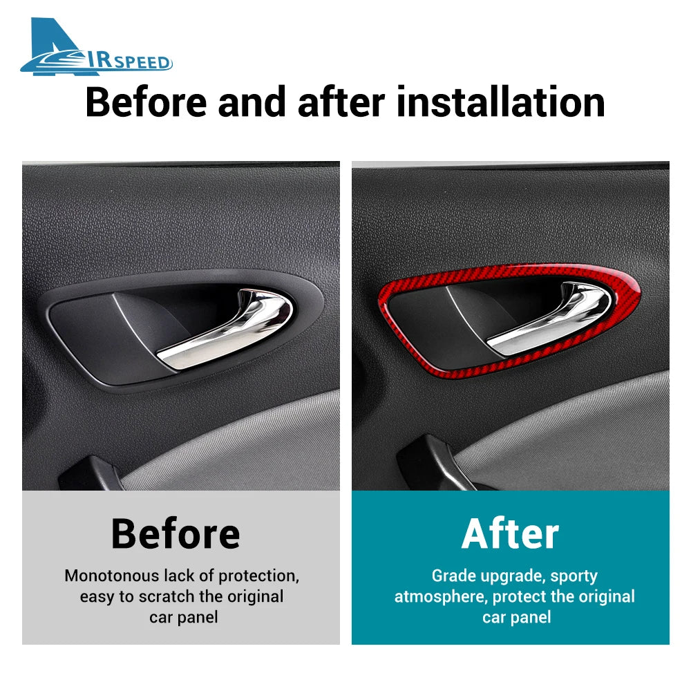 מדבקות קרבון לידיות הדלת SEAT Ibiza 2009–2014
