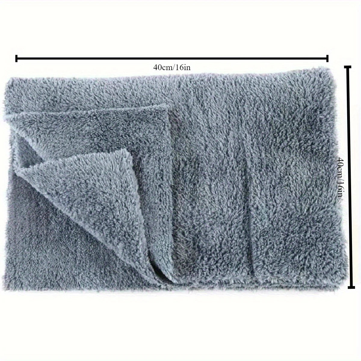 מטלית מיקרופייבר ללא שוליים לרכב – 40 × 40 ס״מ, ‏400 GSM
