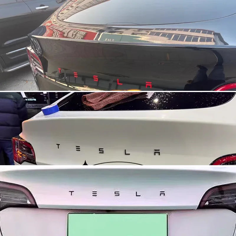סמל אחורי דקורטיבי Tesla Model 3 / S / X / Y
