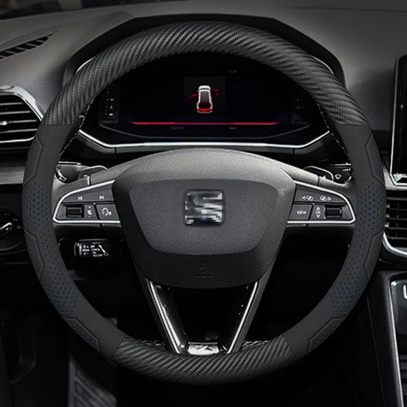 כיסוי הגה קרבון וזמש SEAT