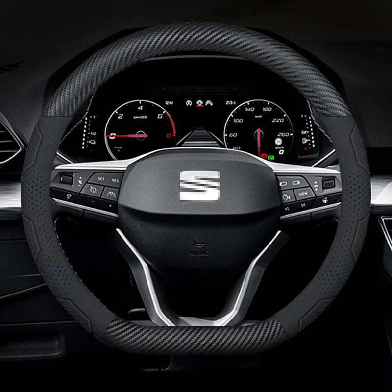 כיסוי הגה קרבון וזמש SEAT