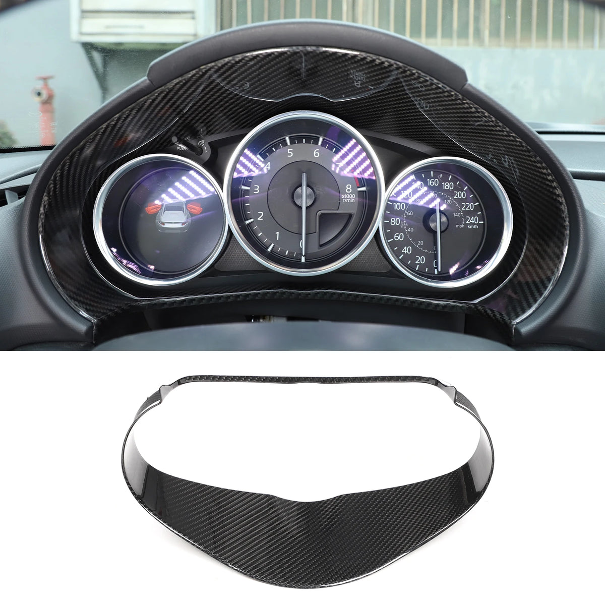 כיסוי קרבון לדשבורד Mazda MX-5 ND
