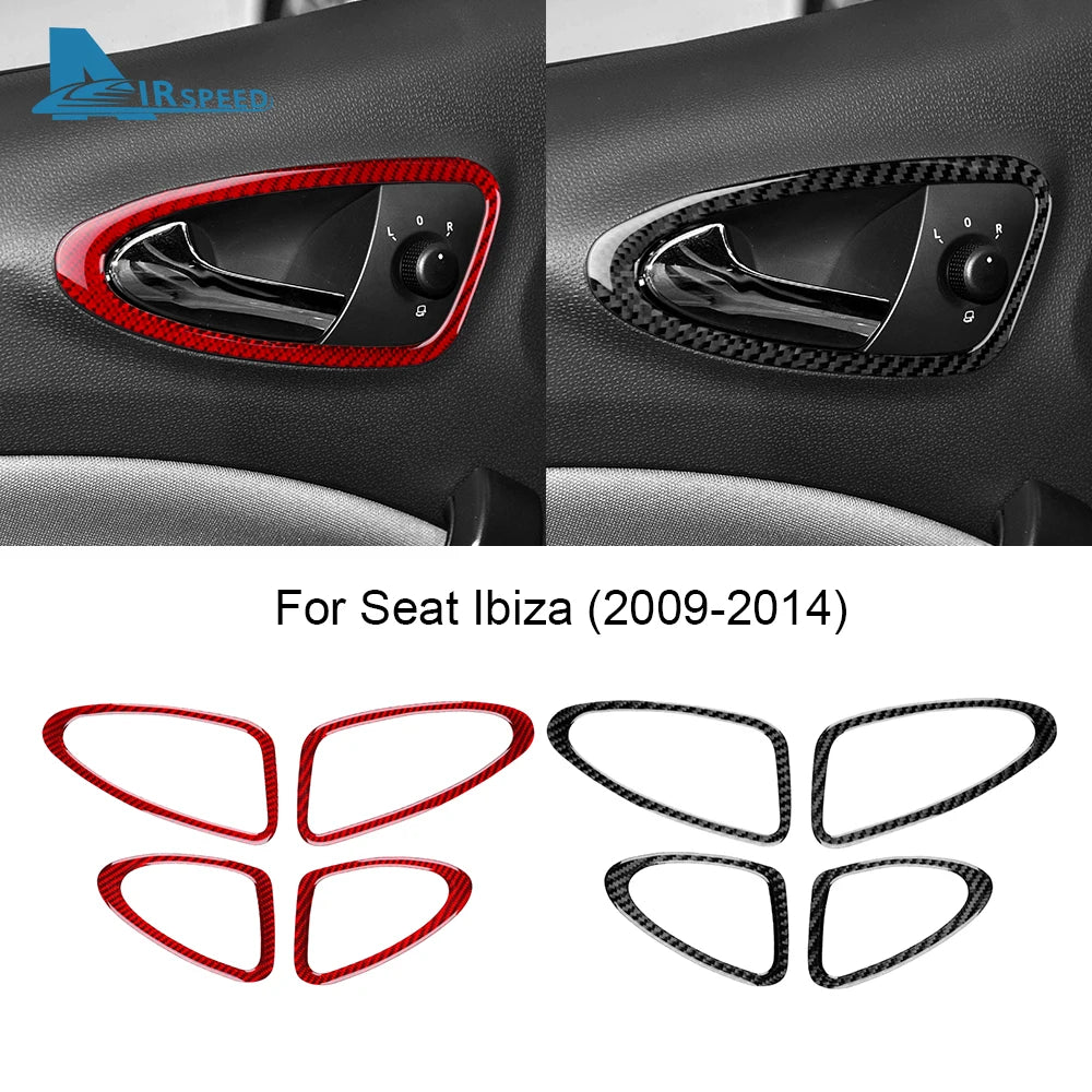 מדבקות קרבון לידיות הדלת SEAT Ibiza 2009–2014
