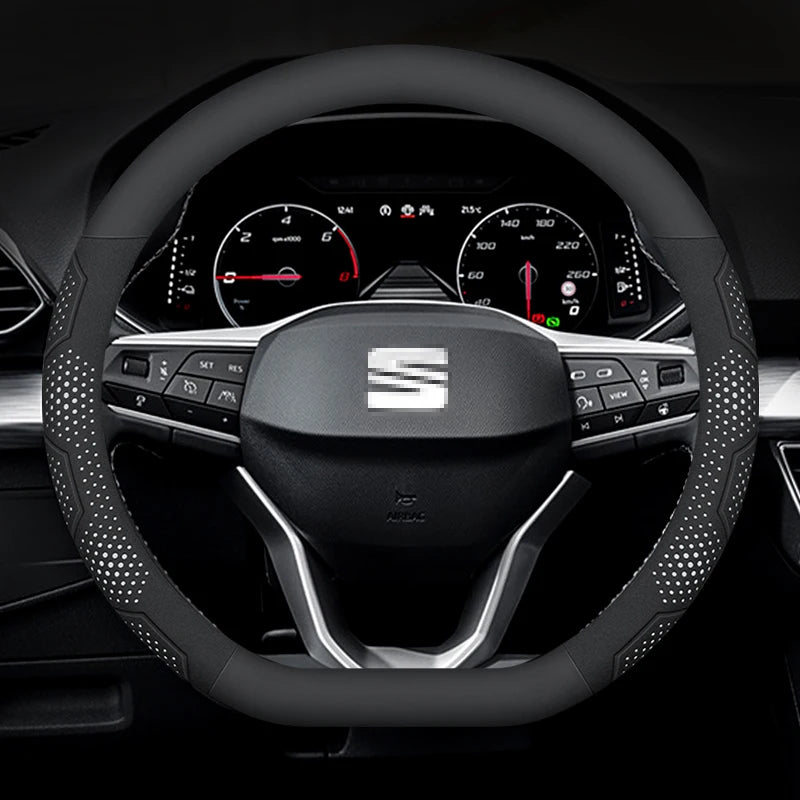 כיסוי הגה קרבון וזמש SEAT