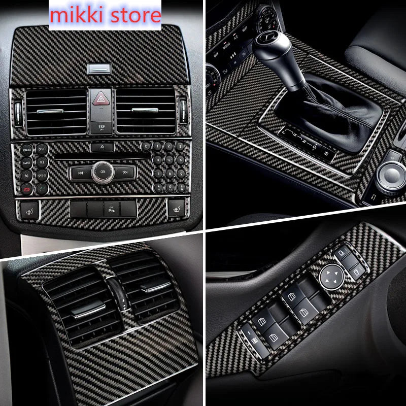 דיפוני קונסולה במראה קרבון ל-Mercedes-Benz C-Class W204