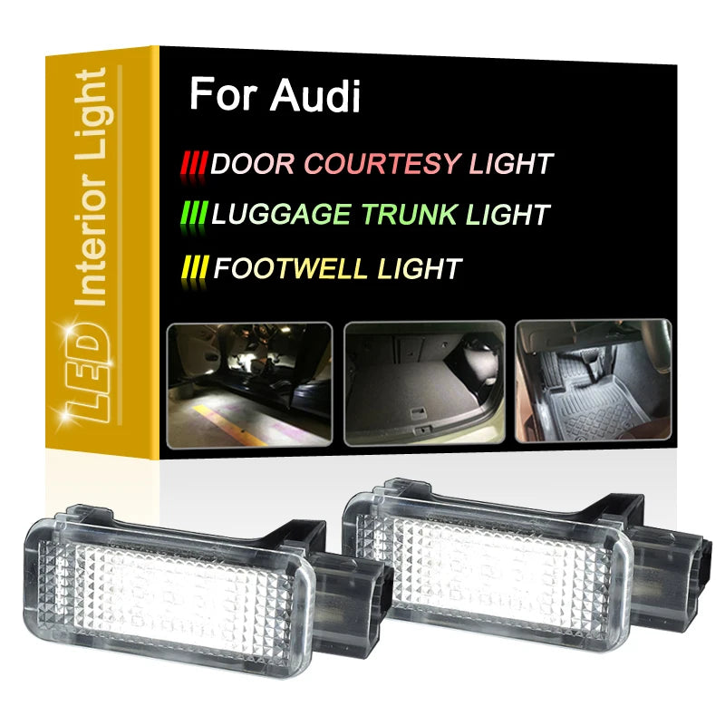 מנורת LED לבנה לתא הנוסעים ל-Audi A5