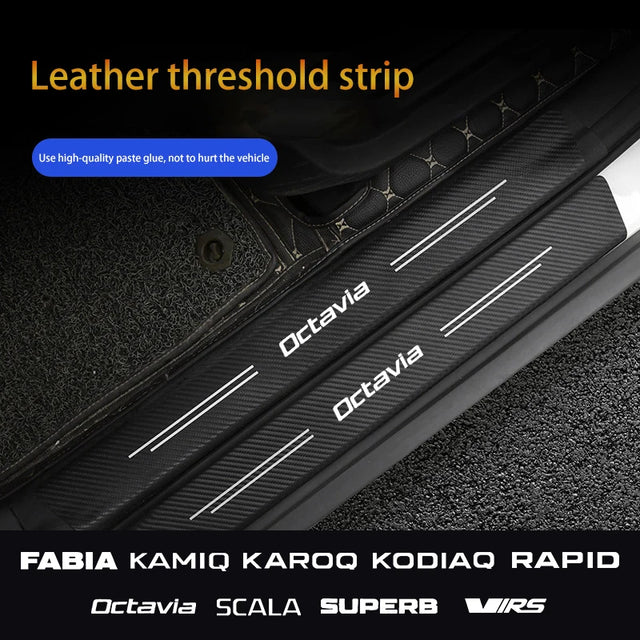 מדבקות הגנה לספי הדלתות ל-Skoda Superb
