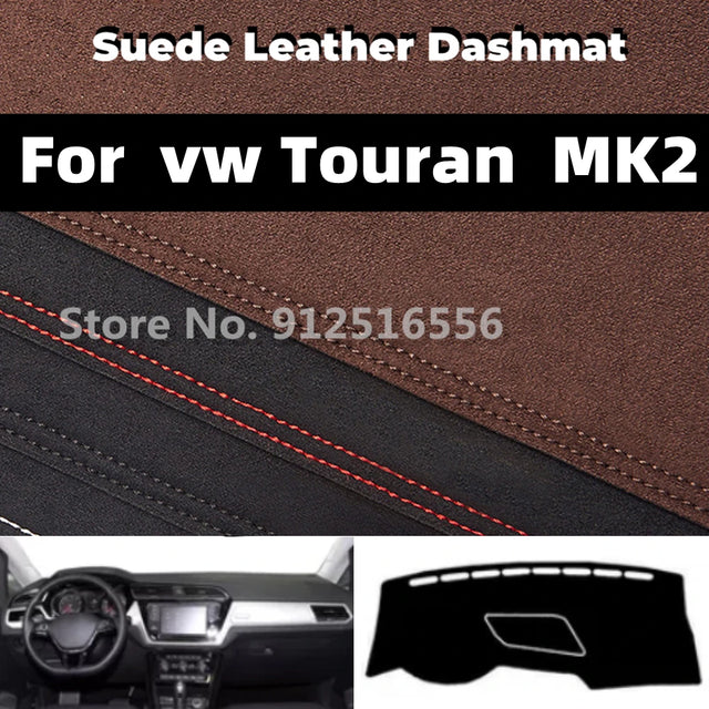 כיסוי זמש לדשבורד נגד החלקה ל-Volkswagen Touran — MK2, שנות 2016–2022