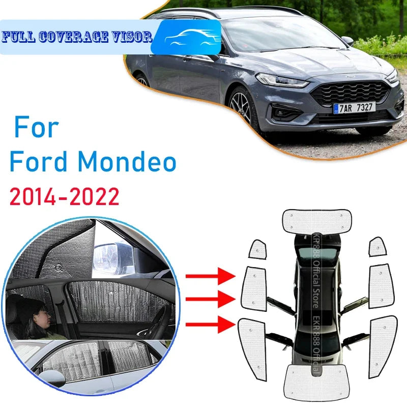 צלונים לחלונות לפורד מונדאו MK5 2014–2022