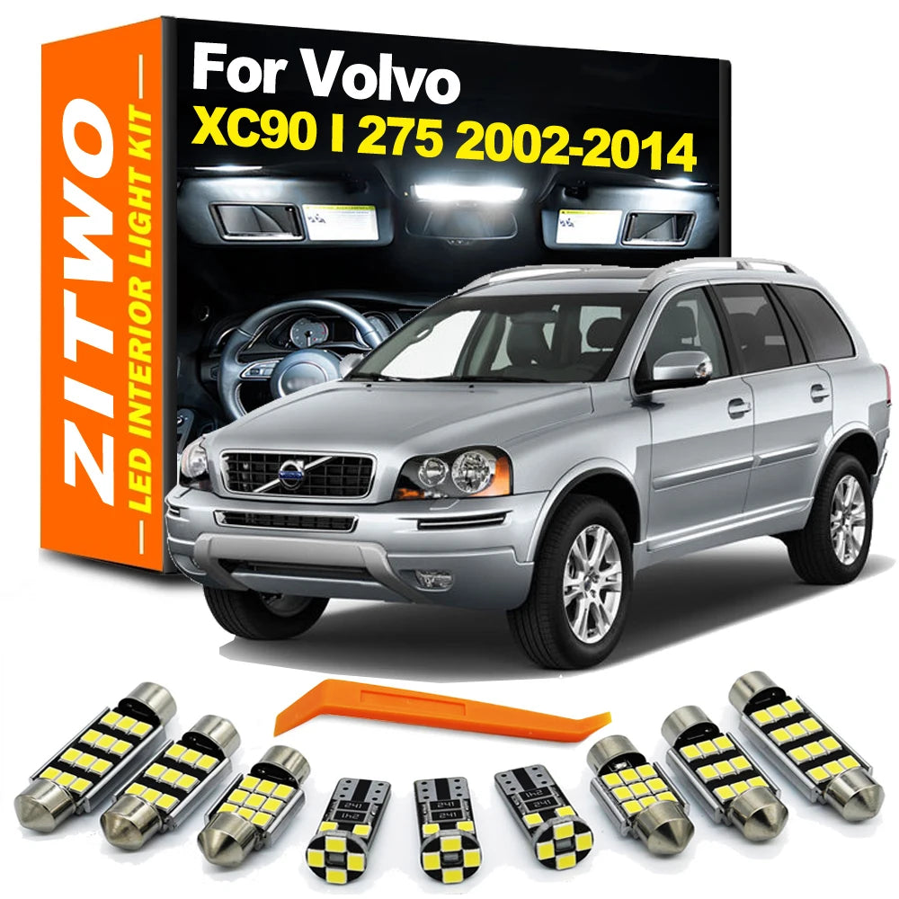 ערכת נורות LED לתא הנוסעים ל-Volvo XC90 MK1 ‏2002–2014