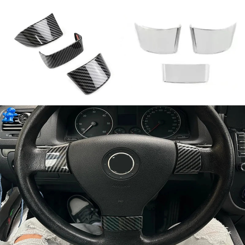 חיפוי ABS לקישוט גלגל ההגה ל-Volkswagen Touran — Touran, שנות 2007–2011 לפי המקור