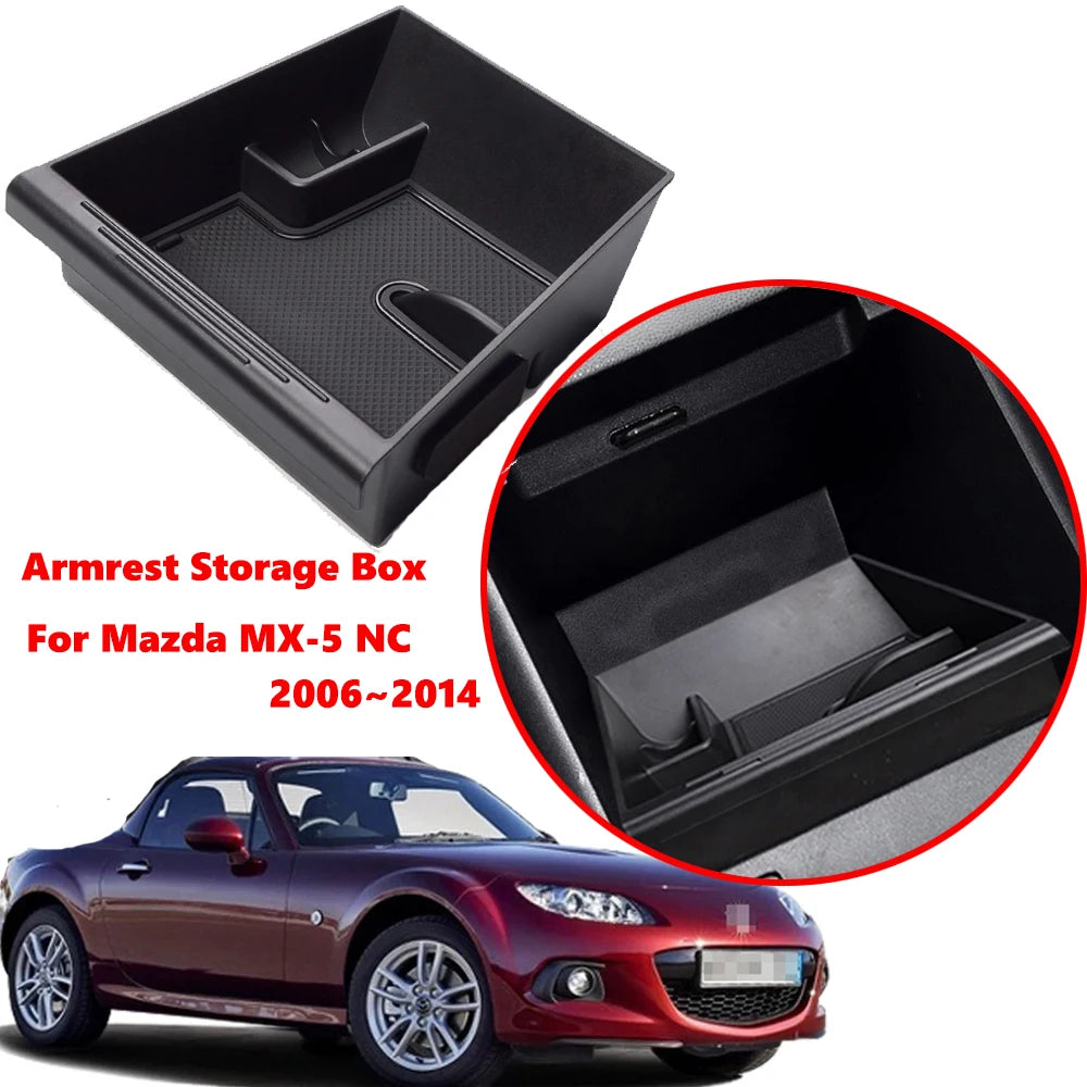 מגש ארגון למשענת היד במאזדה MX-5 NC
