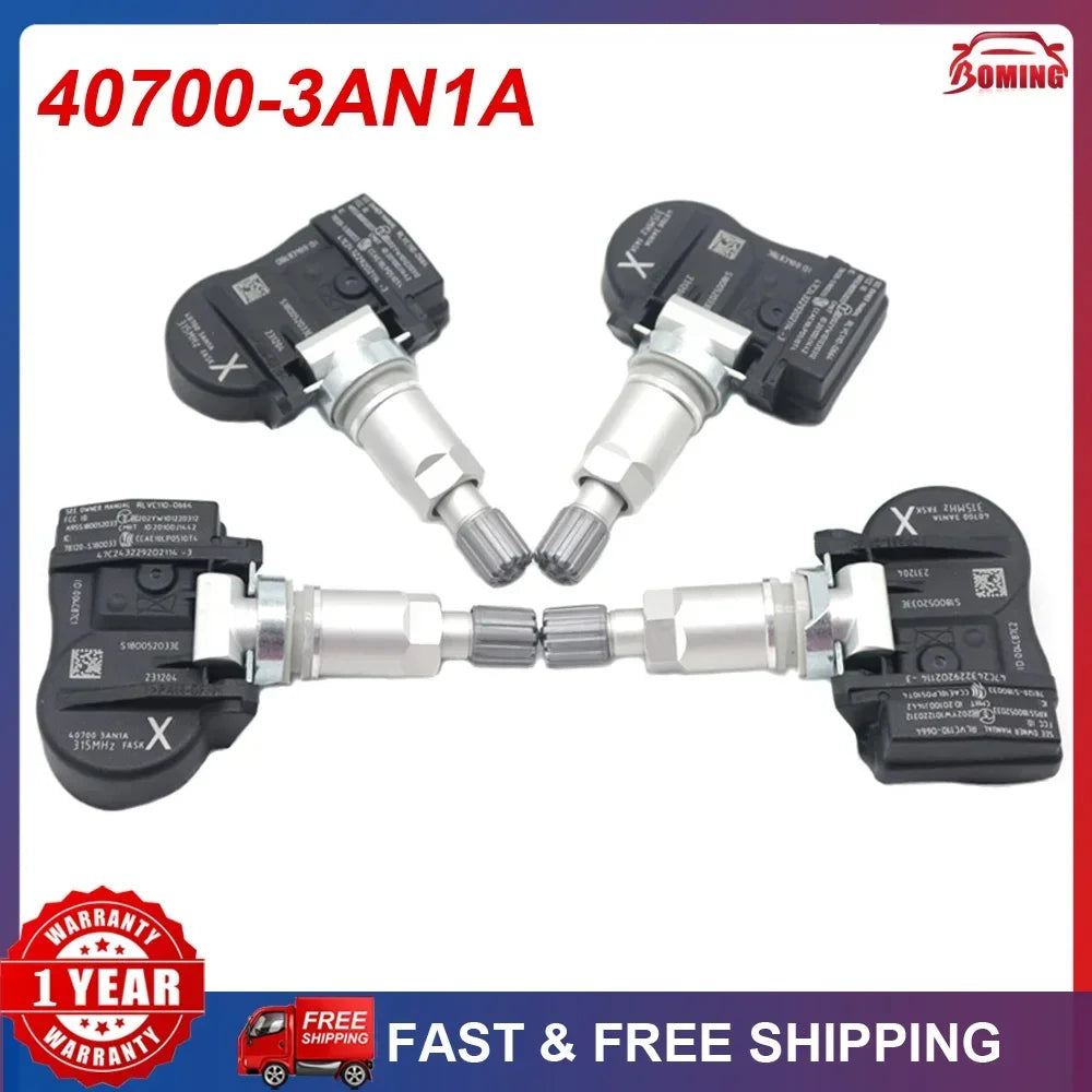 חיישן לחץ אוויר TPMS בתדר 315MHz לניסאן ליף — 40700-3AN1A