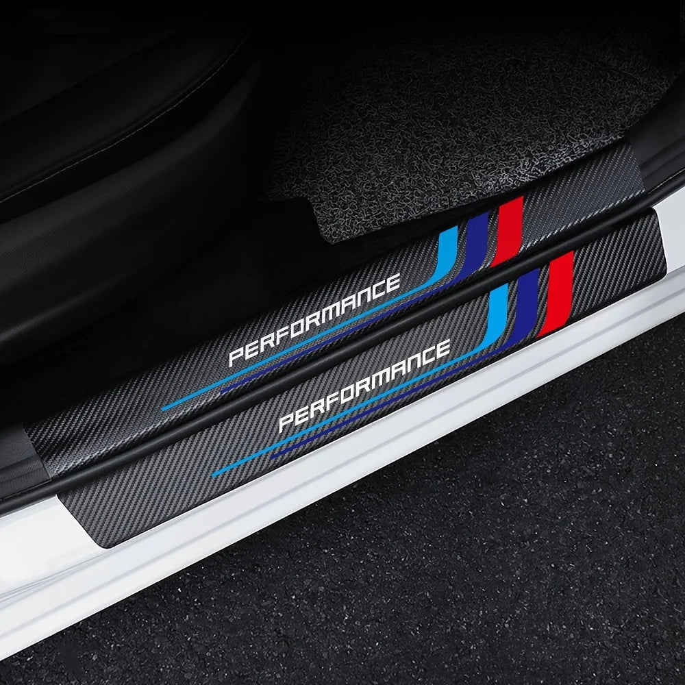 מדבקות במראה קרבון להגנת ספי הדלתות ל-BMW X1