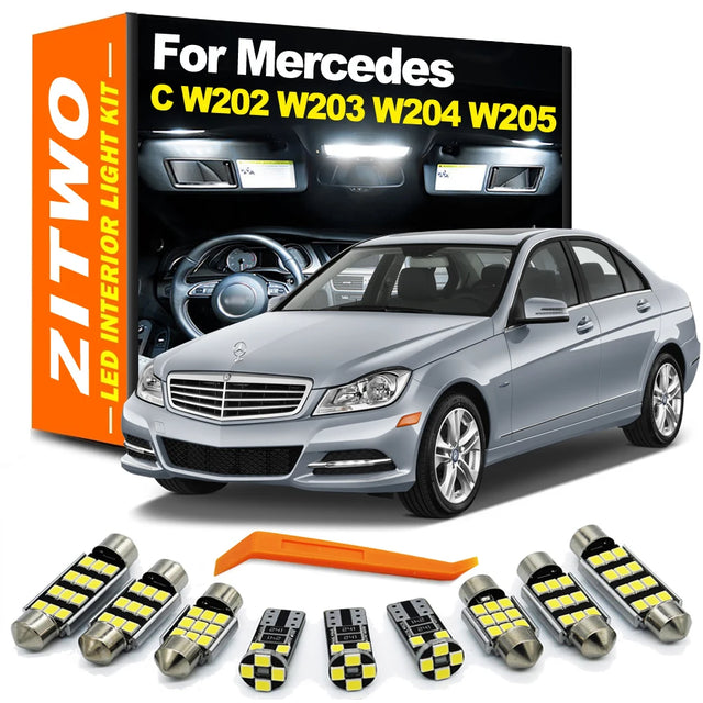 ערכת נורות LED לתא הנוסעים ל-Mercedes-Benz C-Class