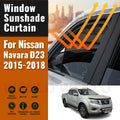 וילונות שמש מגנטיים לניסאן נווארה NP300 D23 2015–2018