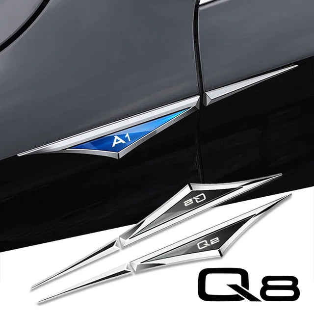מדבקות קישוט מסגסוגת מתכת ל-Audi A3