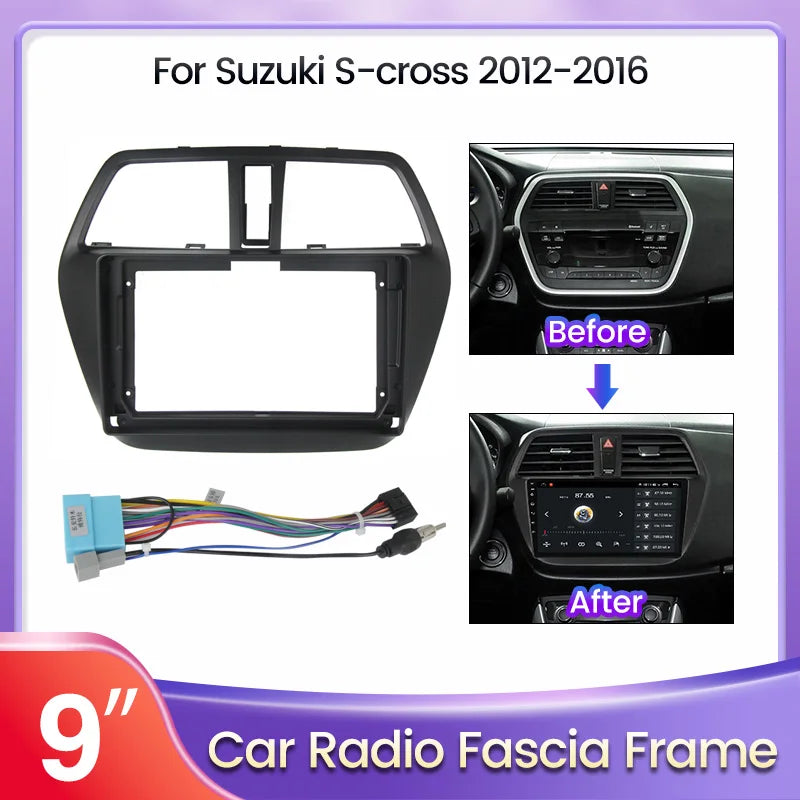 מסגרת לרדיו 9 אינץ׳ לסוזוקי SX4 S-Cross