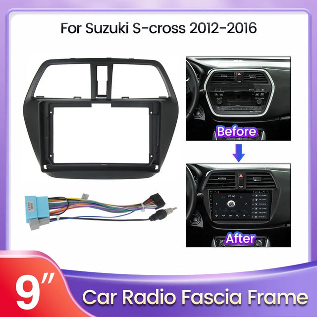 מסגרת לרדיו 9 אינץ׳ לסוזוקי SX4 S-Cross