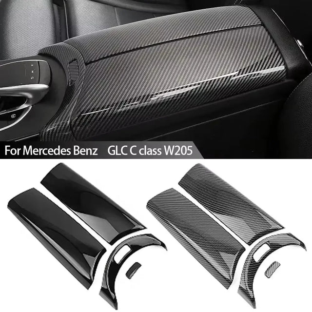 סט 4 כיסויים למתגי משענת יד ל-Mercedes-Benz C-Class W205 ו-GLC X253