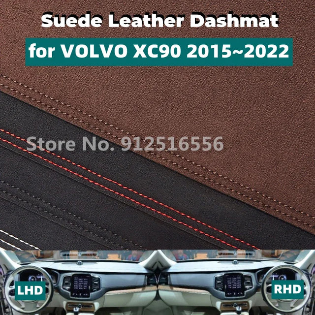 כיסוי דשבורד במראה זמש ל-Volvo XC90 ‏2015–2022
