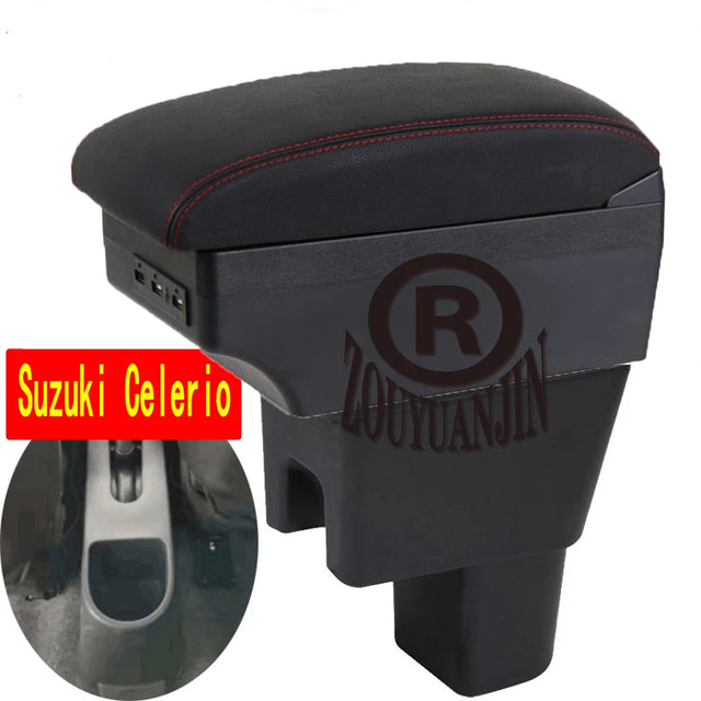 משענת יד עם תא אחסון וחיבור USB לסוזוקי סלריו