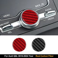 מדבקות במראה קרבון ללוח המולטימדיה ל-Audi Q5 — Q5/Q5L, שנות 2018–2024