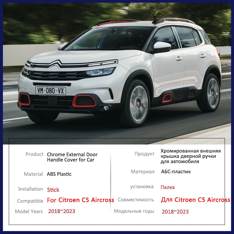 חיפויים שחורים לידיות סיטרואן C5 איירקרוס 2018–2023