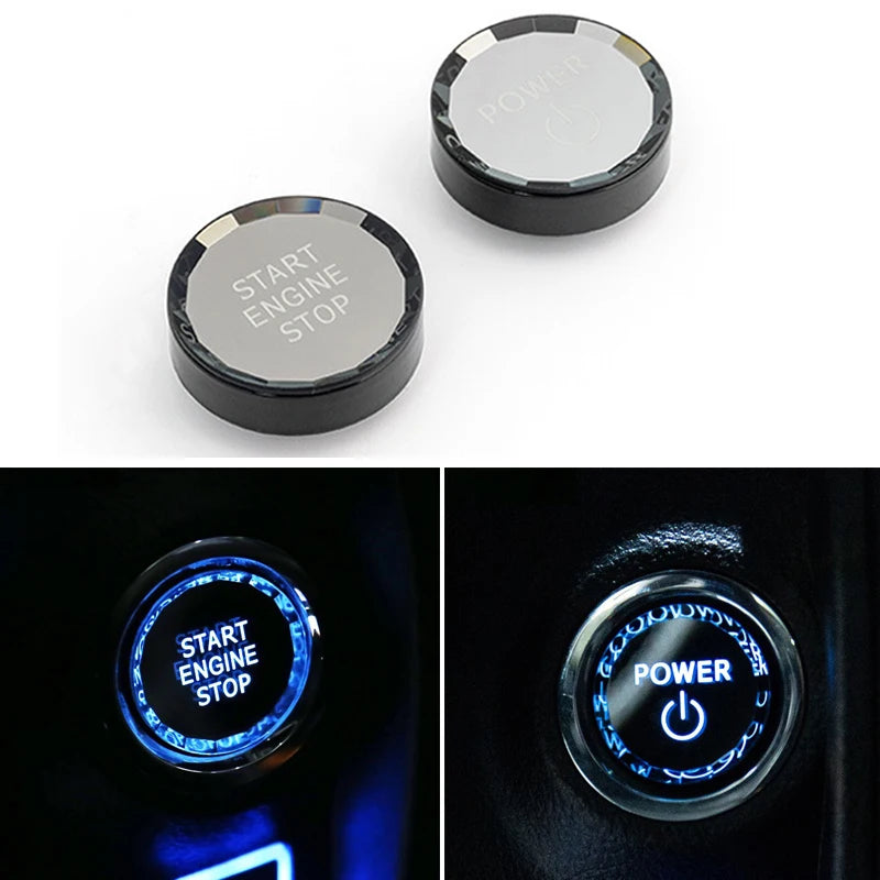 כיסוי ABS מעוטר לכפתור ההתנעה ב-Lexus NX, RX ו-ES