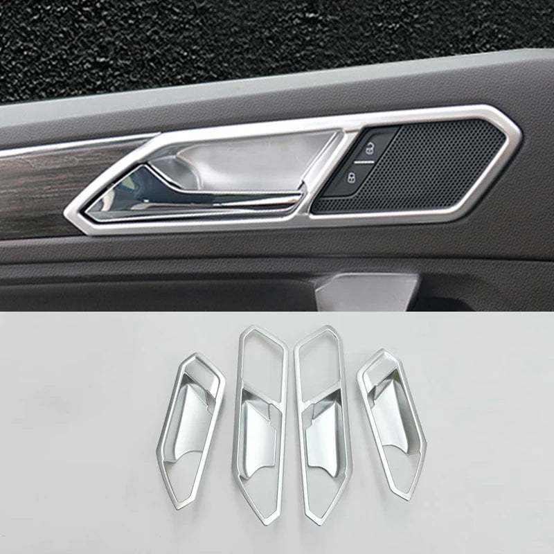 מסגרות ABS כסופות לידיות הפנימיות בדלת ל-SEAT Tarraco — Tarraco, שנות 2018–2020
