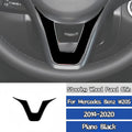 דיפון תחתון שחור מבריק להגה ב-Mercedes-Benz C-Class W205 ו-GLC ‏2014–2020