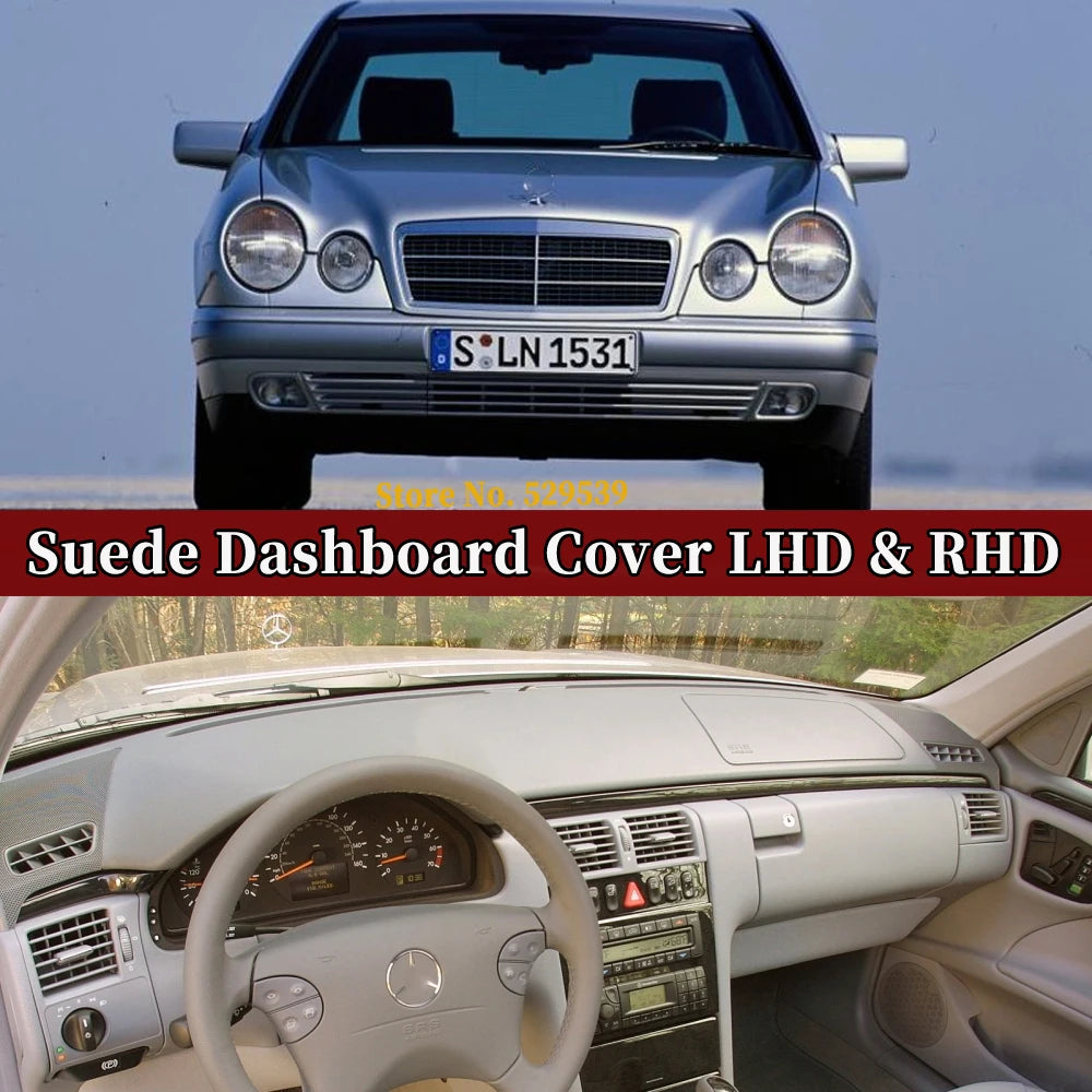 כיסוי דשבורד במראה זמש ל-Mercedes-Benz E-Class W210