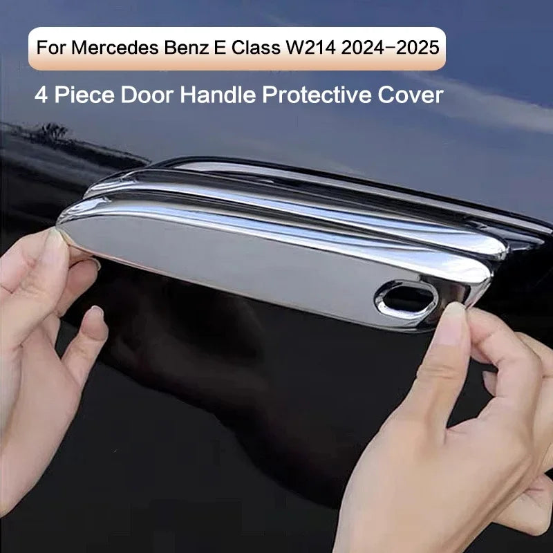 כיסויי ABS במראה כרום לידיות דלת ל-Mercedes-Benz E-Class W214 ‏2024–2025